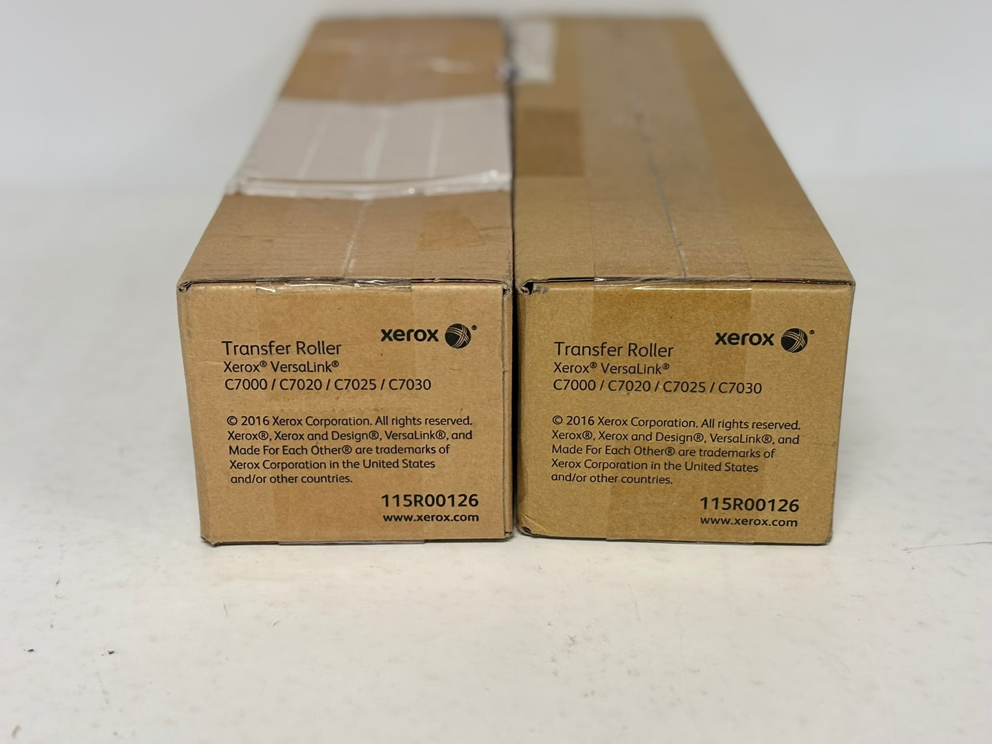 2 OEM Xerox VersaLink C7000N,C7025,C7030,C7120 Bias Transfer Roller 115R00126