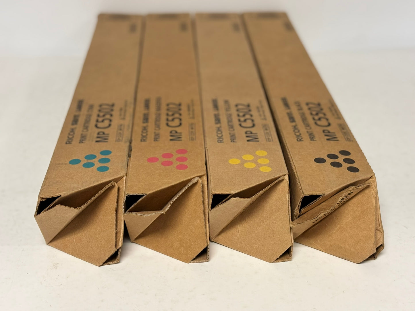 4 Genuine Ricoh Aficio MPC4502,C5502 CMYK Toners 841751,841752,841753,841754
