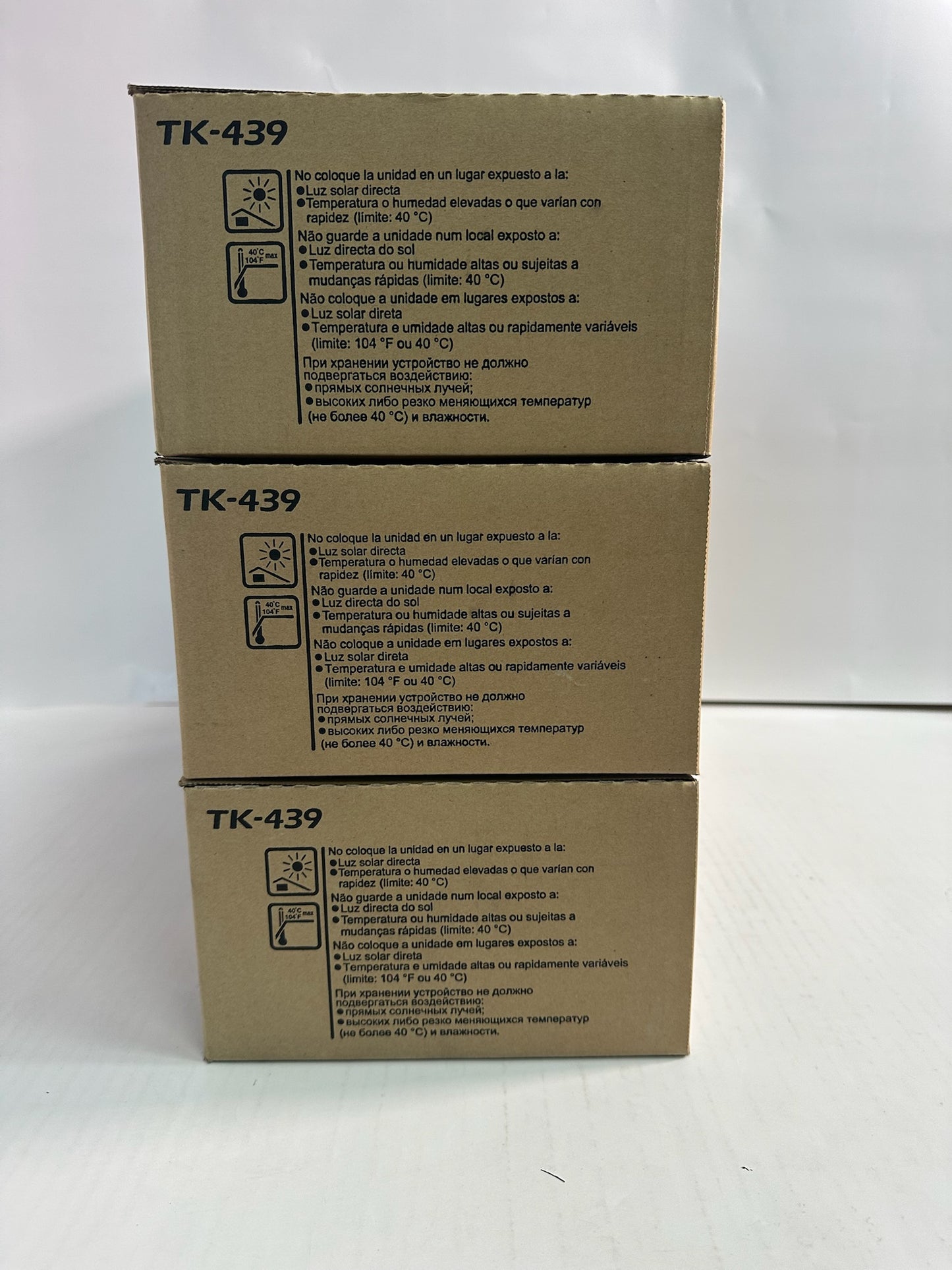 3 OEM Kyocera Copystar CS180,CS181,CS221 Black Toners TK-439, TK439 1T02KH0CS0