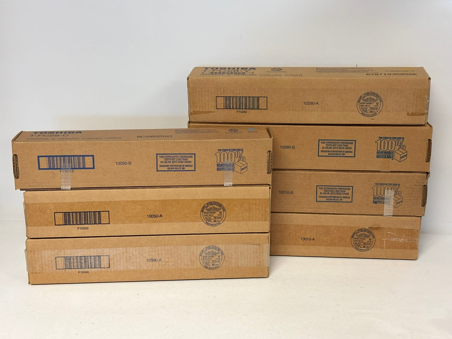 7 OEM Toshiba eSTUDIO 2330C,2820C,3530C,4520C CCMYYKK Toners T-FC28(TFC28)