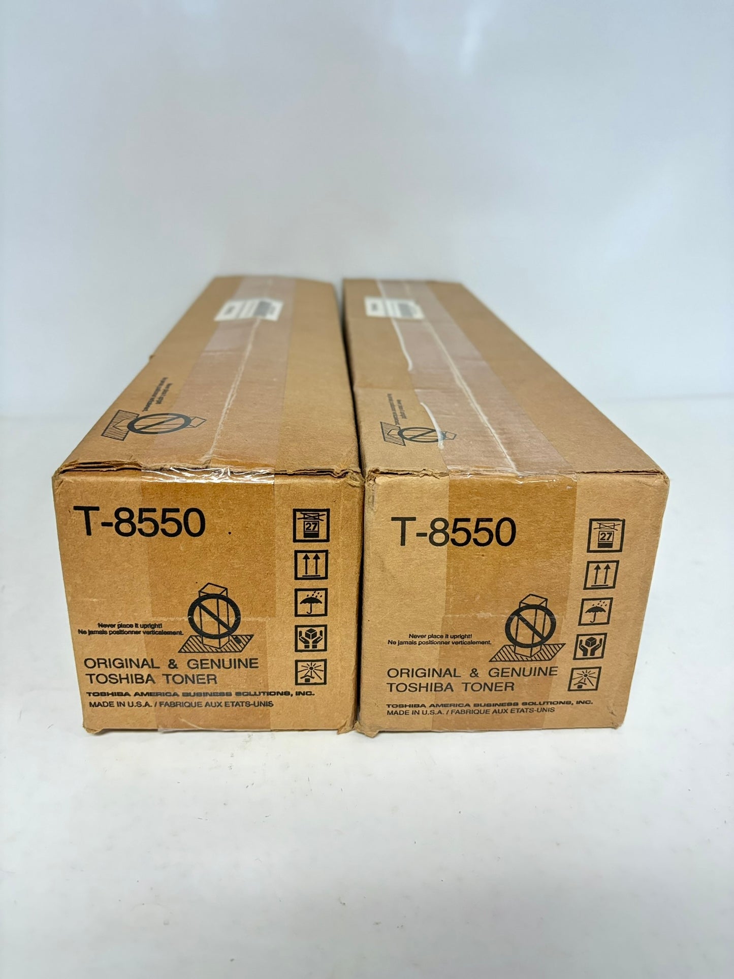Lot of 2 Toshiba E STUDIO 555,655,755,855 Black Toner Cartridges T-8550 (T8550)