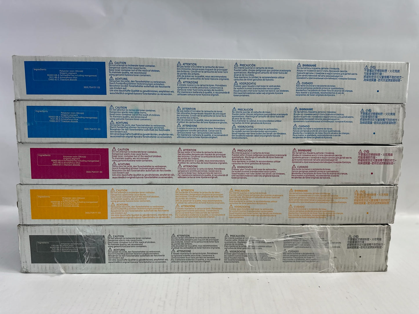5 New Genuine Kyocera TASKalfa 2552ci,2553ci CCMYK Toners TK-8347