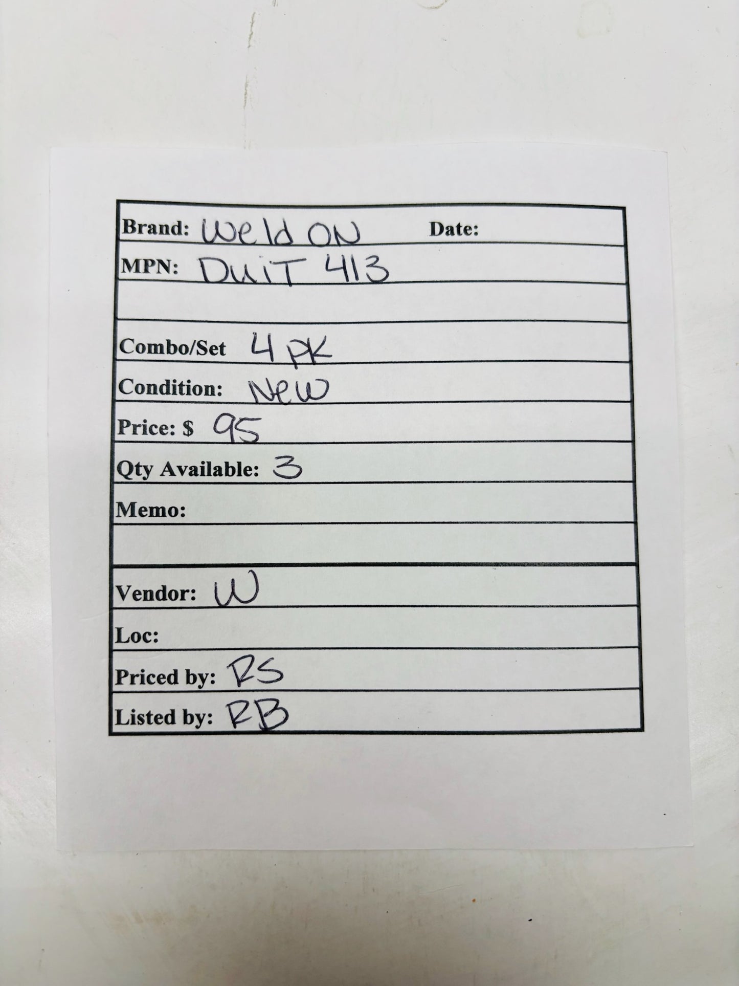 4 Pk Weld-On DUIT 413 Gray PVC Conduit Cement Exp 08/2027 (32 FL Oz)