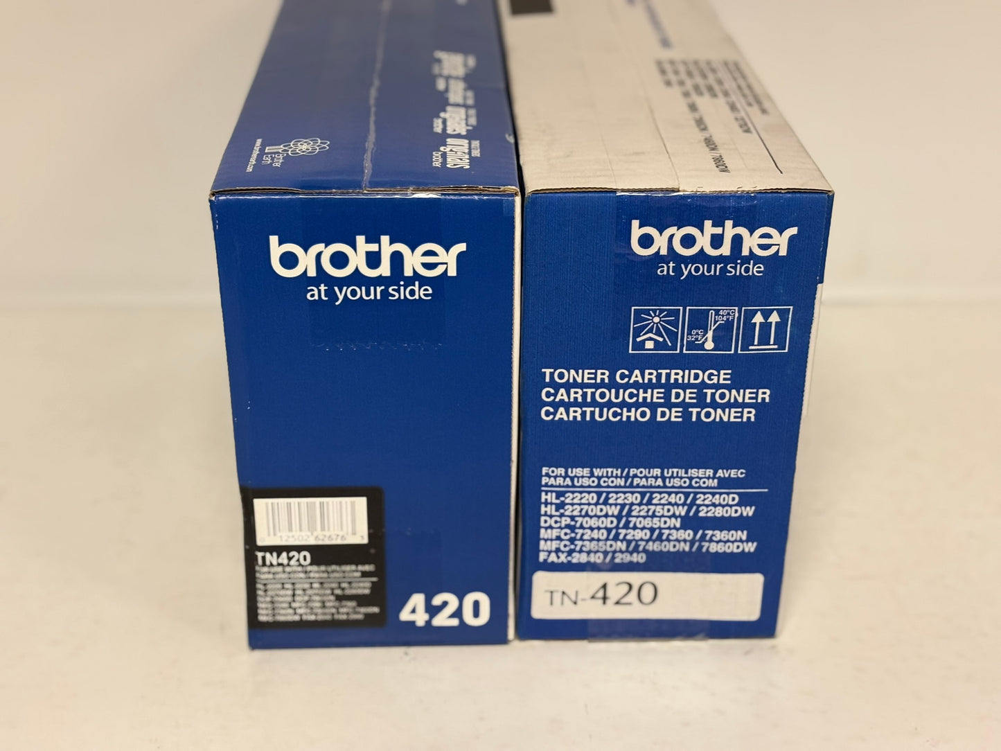 2 OEM Brother HL-2220,2230,2240,2270DW,2940 Black Toner Cartridges TN-420,TN420