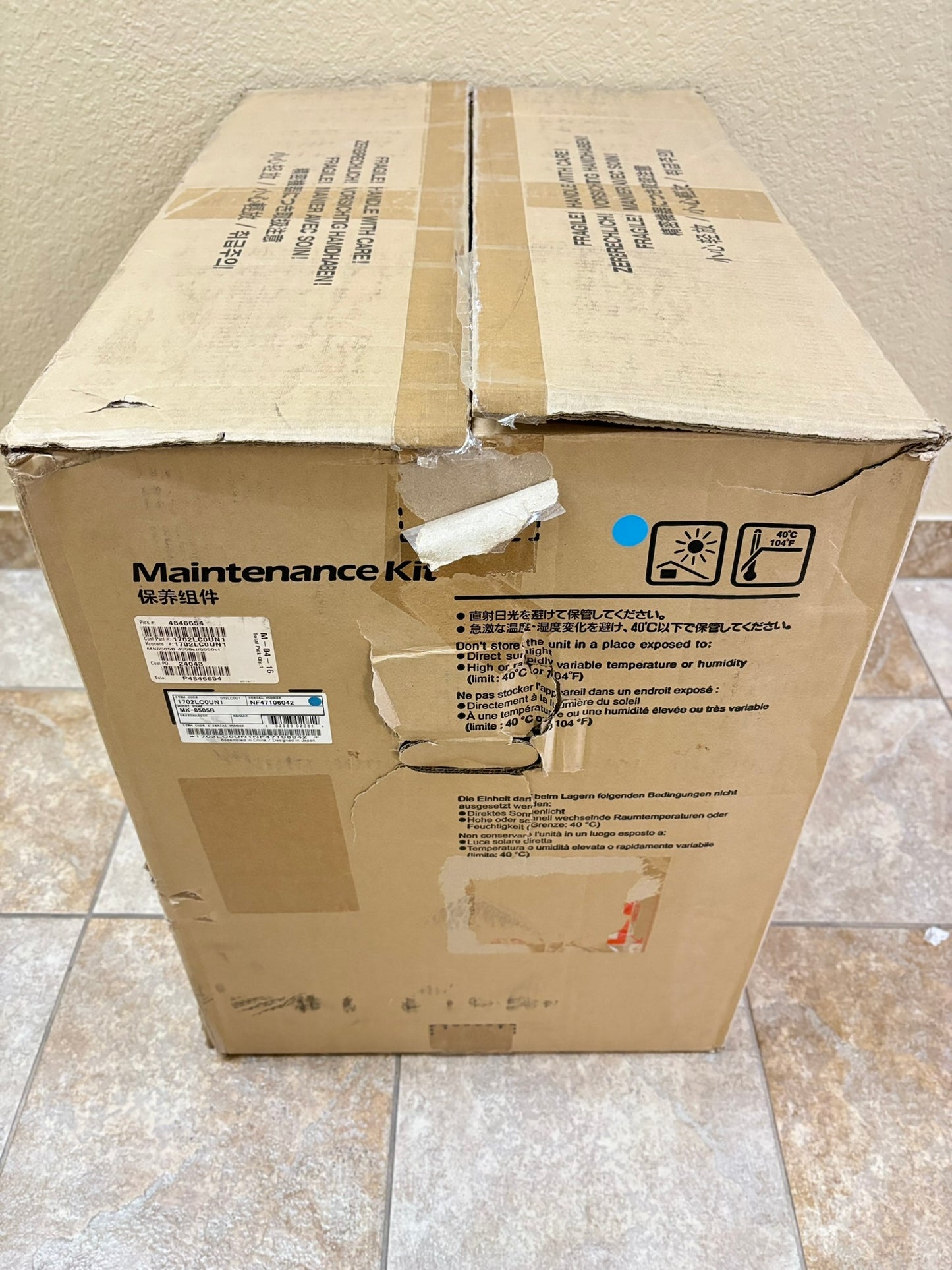 Open OEM Kyocera TASKalfa 4550ci,5550ci,5551ci Maint. Kit MK-8505B (1702LC0UN1)