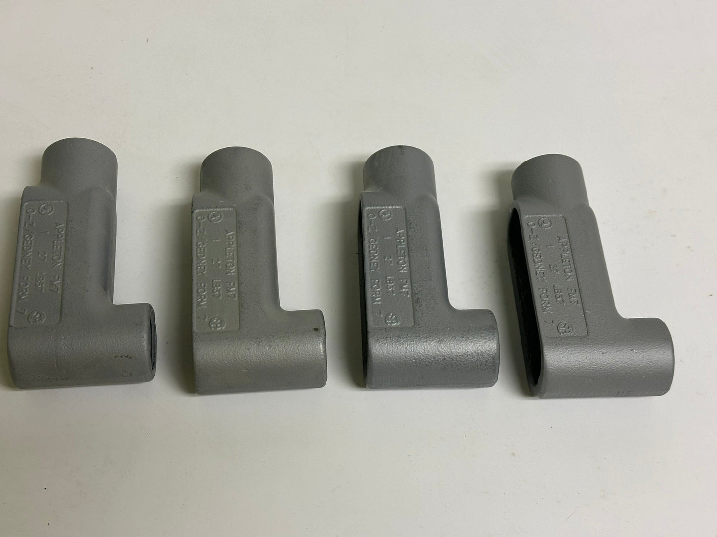 4 PK Appleton LB37 Conduit Body for 1" Rigid/IMC with Corrosion-Resistant Finish