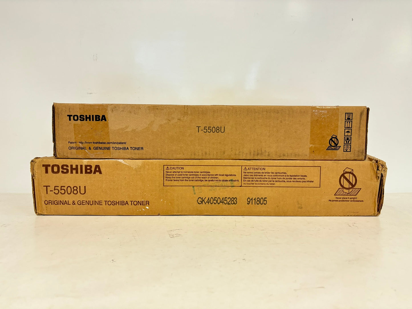 2 Open OEM Toshiba e-STUDIO 5508A,6508A,7508A,8508A,8508AG Black Toner T-5508U