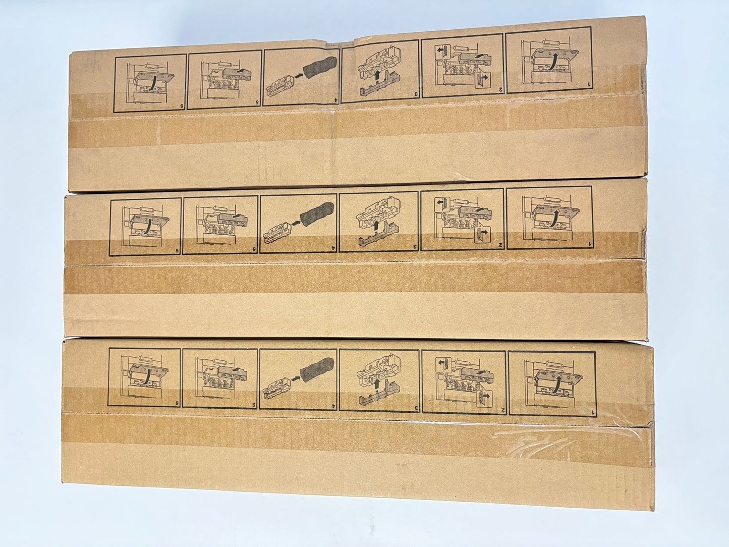 3 OEM Konica Minolta BH602,654,754,654e,758 Waste Toner Boxes WX-102, A2WY-0Y1