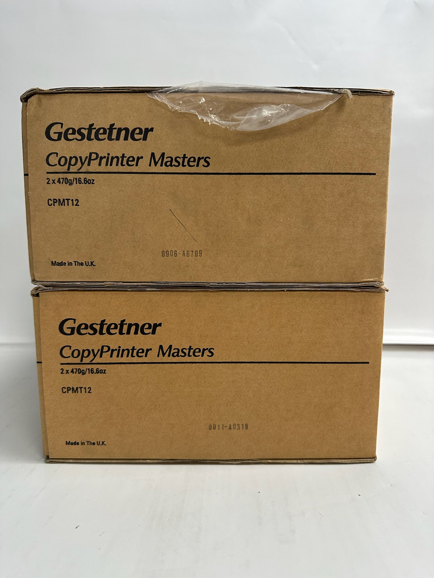 2 Open OEM Gestetner 5306L,CP5000 Master Rolls CPMT12, 893024 (4 rolls in total)
