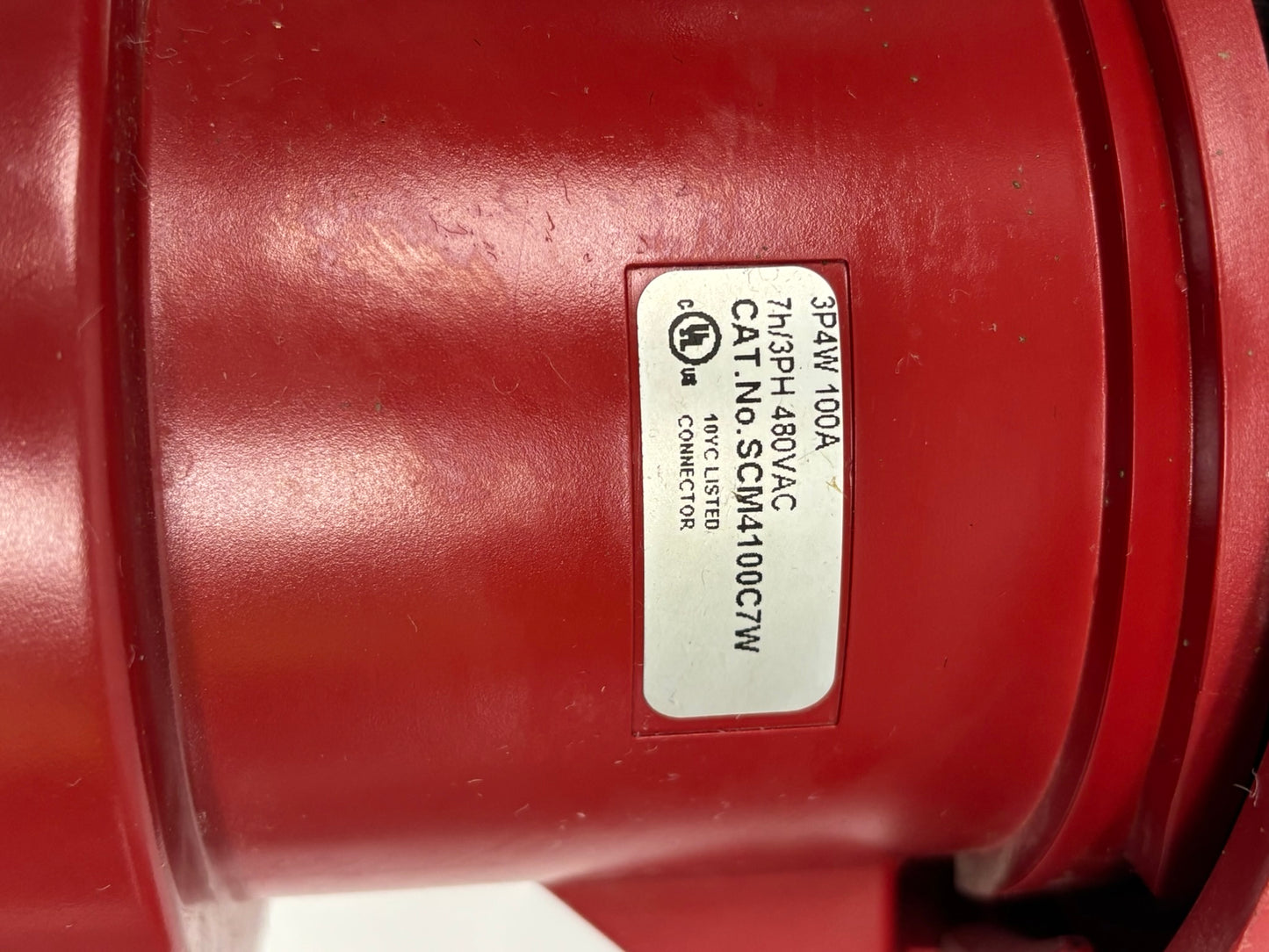 Scame IP67 Connector AND Plug 3P4W 100A (SCM4100P7W+SCM4100C7W)