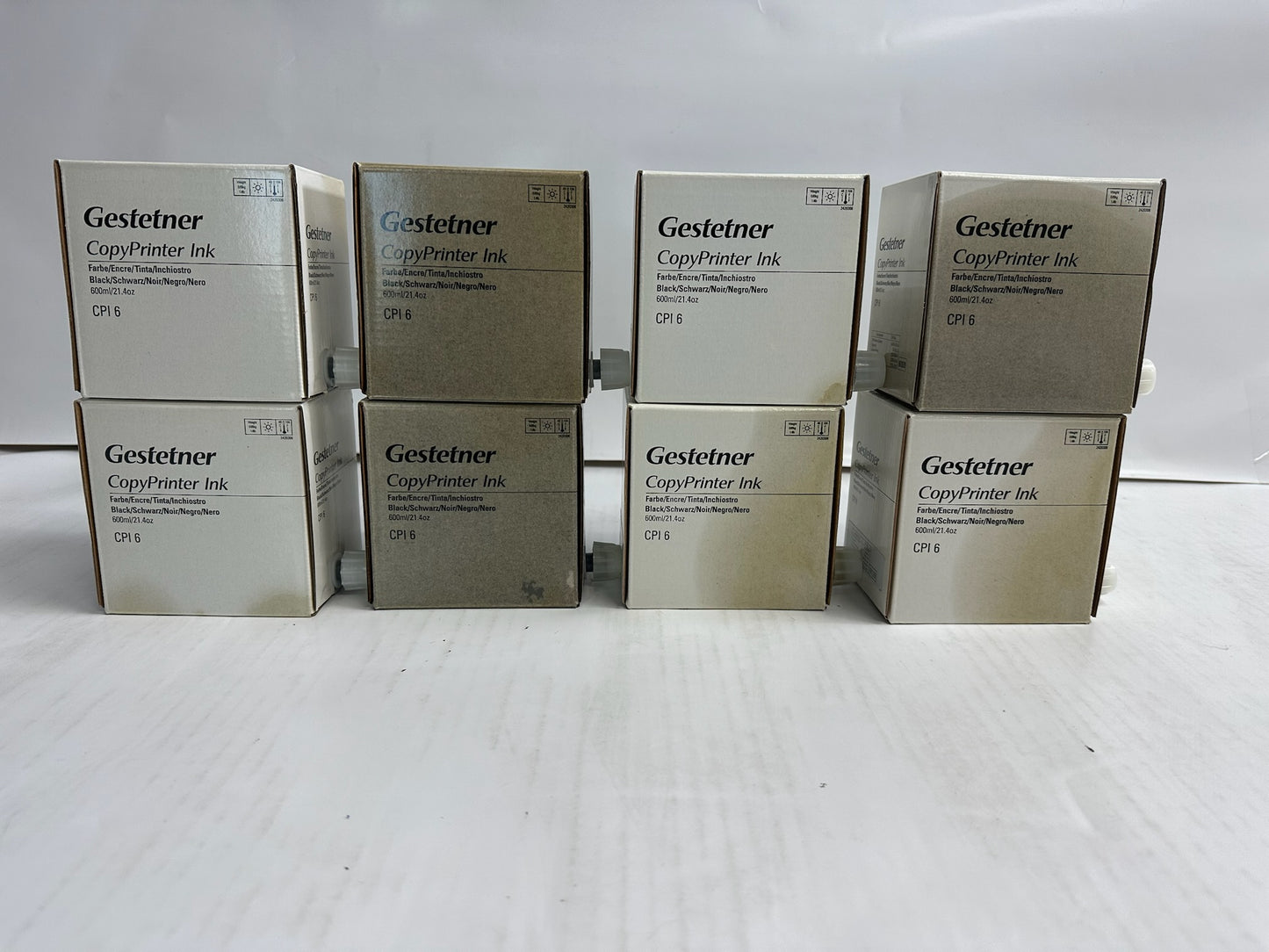 8 New Genuine Gestetner CP 5490, 5490+ Black Printer Inks CPI6 2420306 (893059)