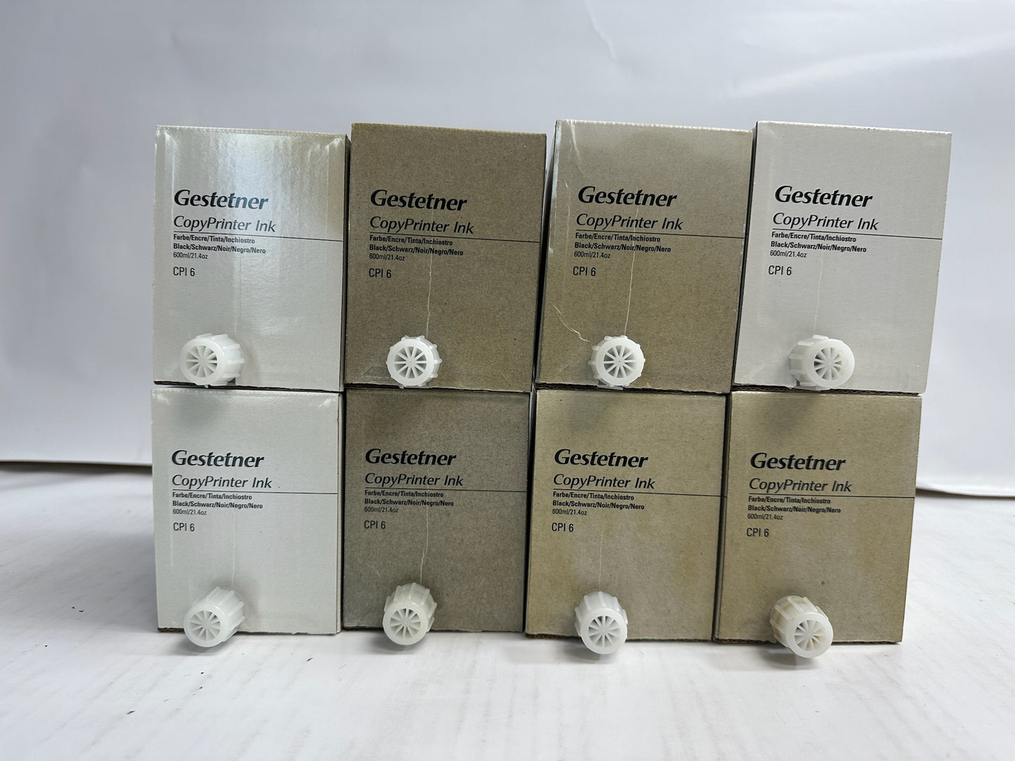 8 New Genuine Gestetner CP 5490, 5490+ Black Printer Inks CPI6 2420306 (893059)