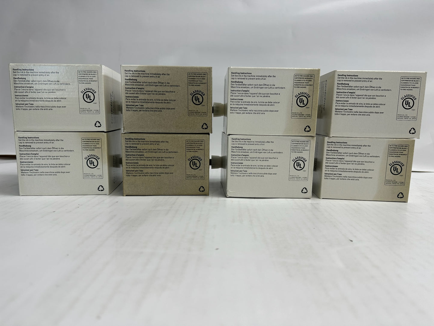 8 New Genuine Gestetner CP 5490, 5490+ Black Printer Inks CPI6 2420306 (893059)