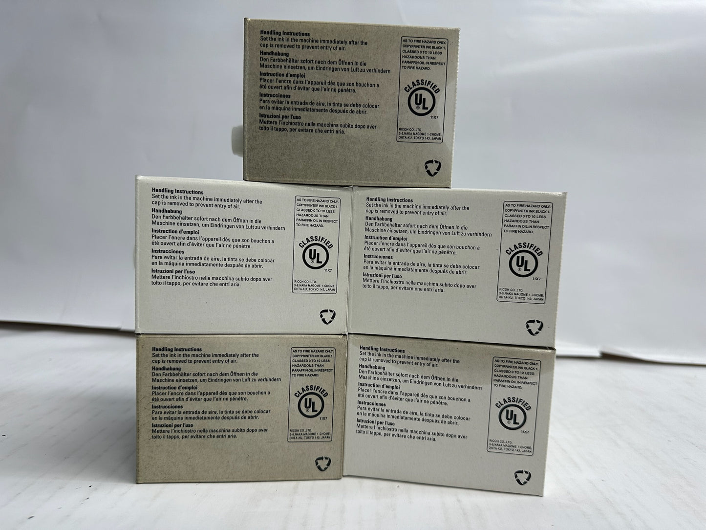 Cosmetic Genuine Gestetner 5308L,CP5308L Black Ink Cartridge CPI7, 84563 (5 inks in total)