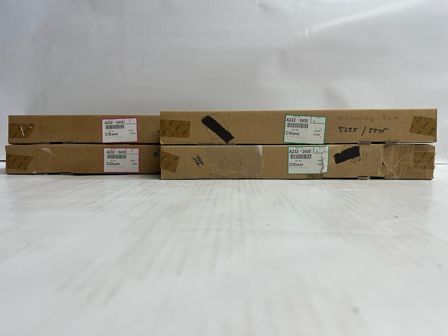 4 New Genuine Ricoh AFICIO 1035,1045,340 Cleaning Pad A232-2430, A2322430