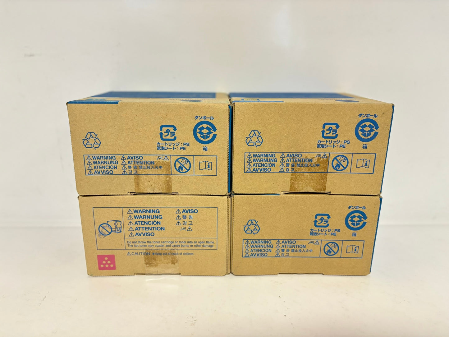 4 OEM Konica Minolta BH C35,C35P TNP22 CMYK Toner Cart. A0X5432,5332,5232,5132
