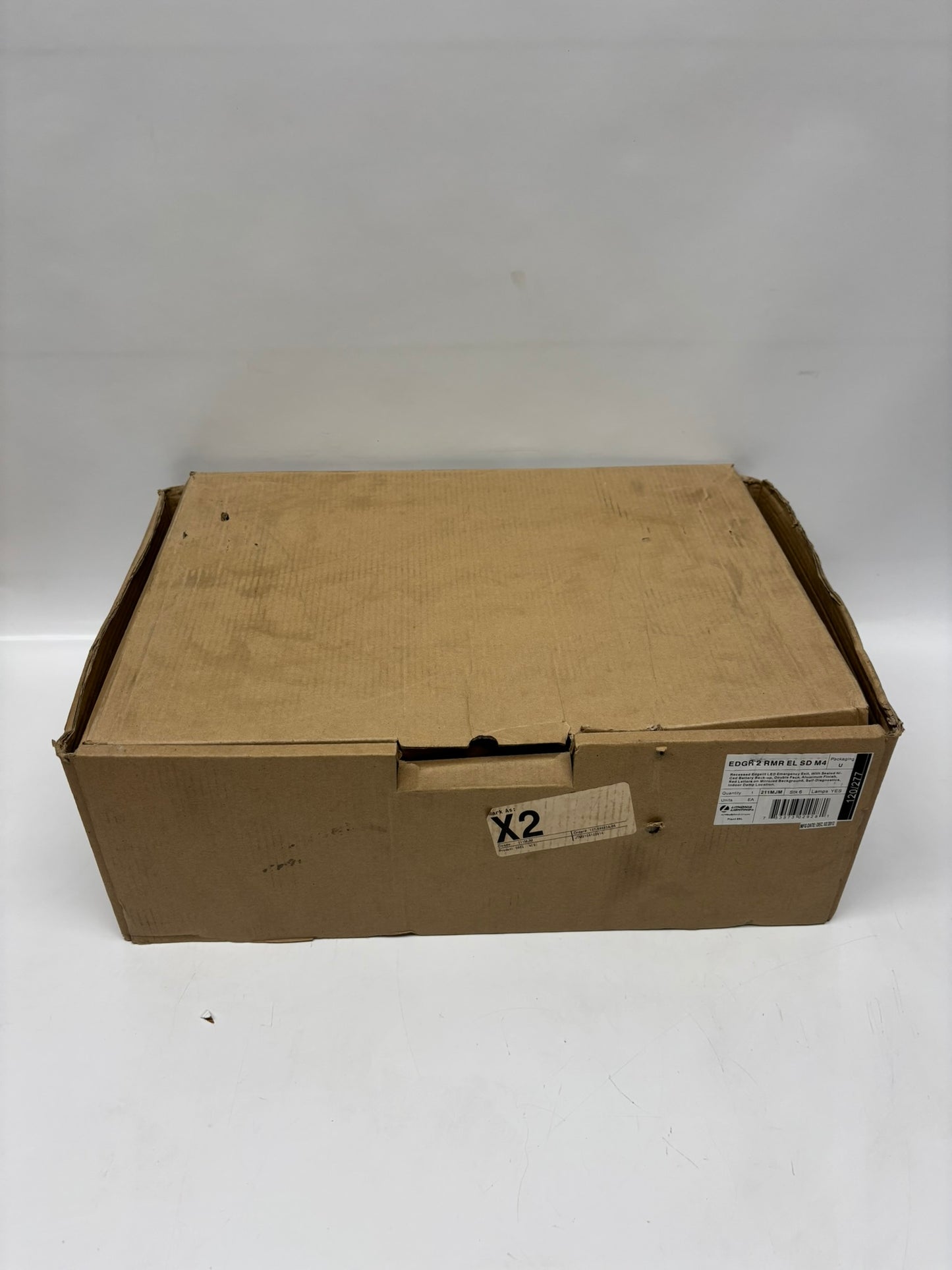 Lithonia Lighting EDGR 2 RMR EL M4 Recessed LED Edge-Lit Exit