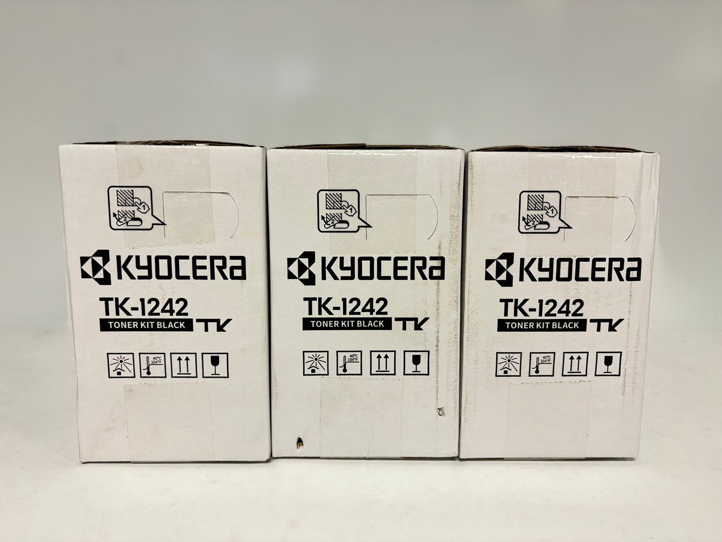 3 New OEM Kyocera ECOSYS MA2000w, PA2000w Black Toners TK-1242,1T02Y80UX0001