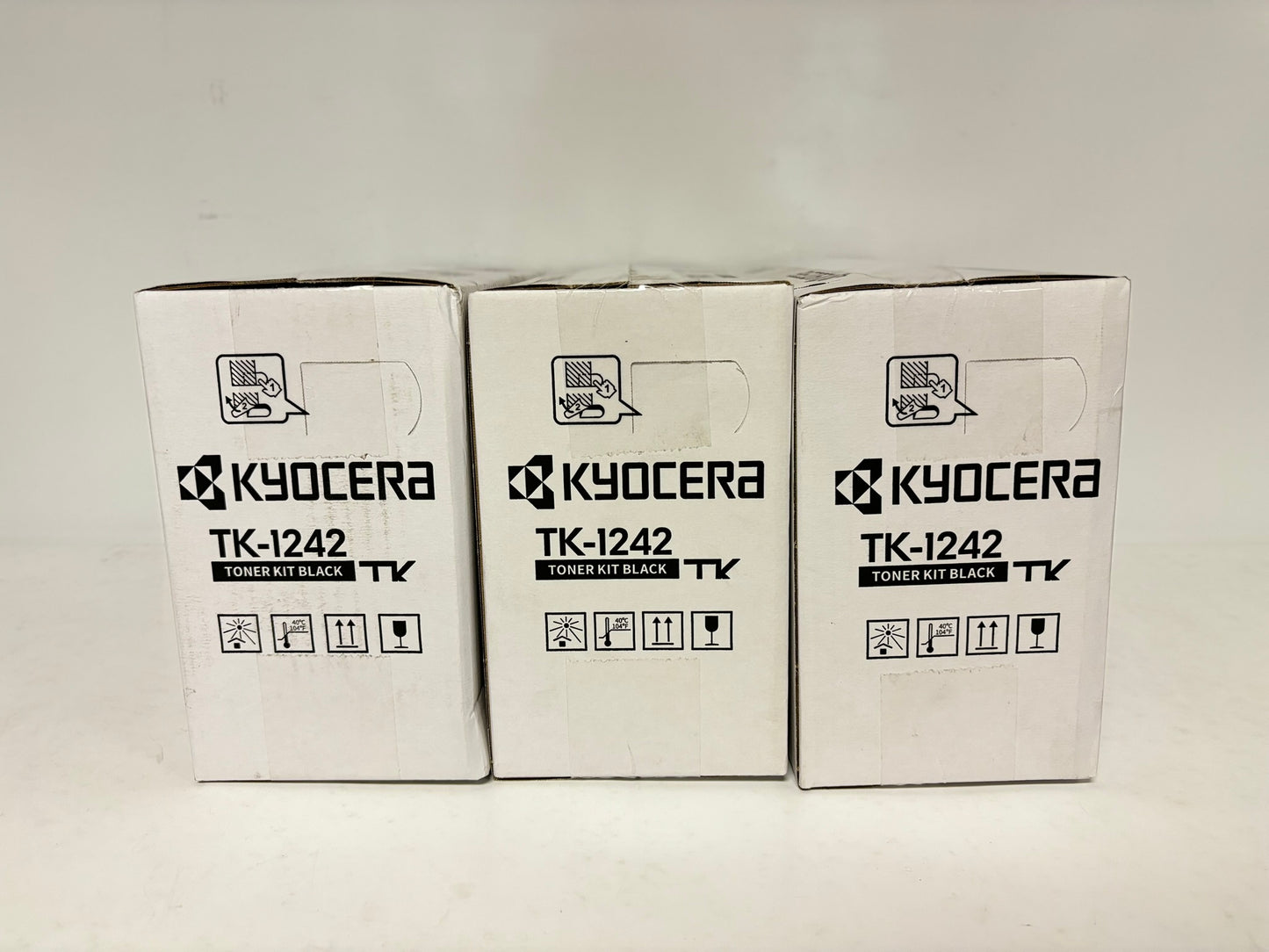 3 New OEM Kyocera ECOSYS MA2000w, PA2000w Black Toners TK-1242,1T02Y80UX0001