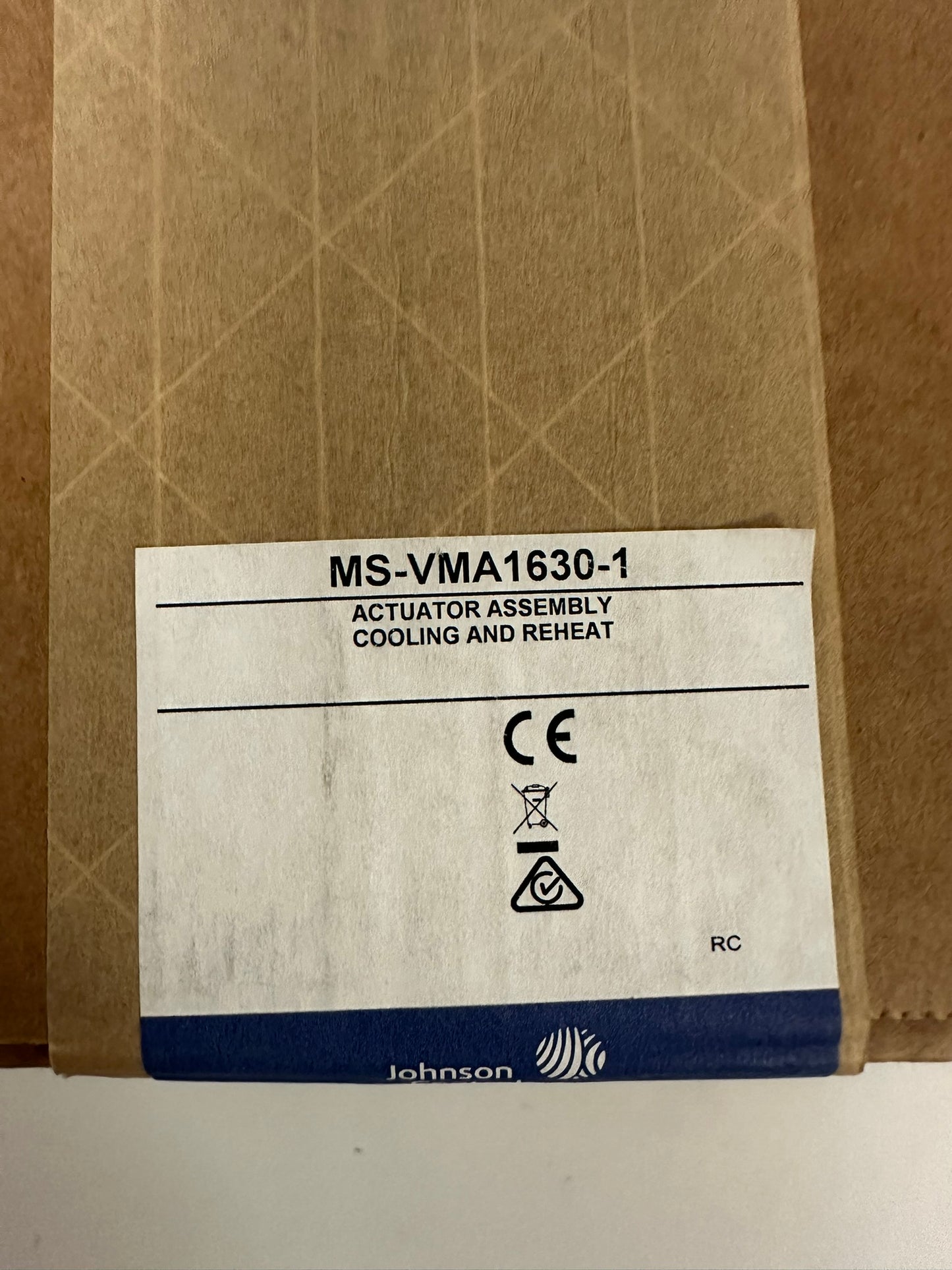 Johnson Controls MS-VMA1630-1 Actuator Assembly Cooling and Reheat