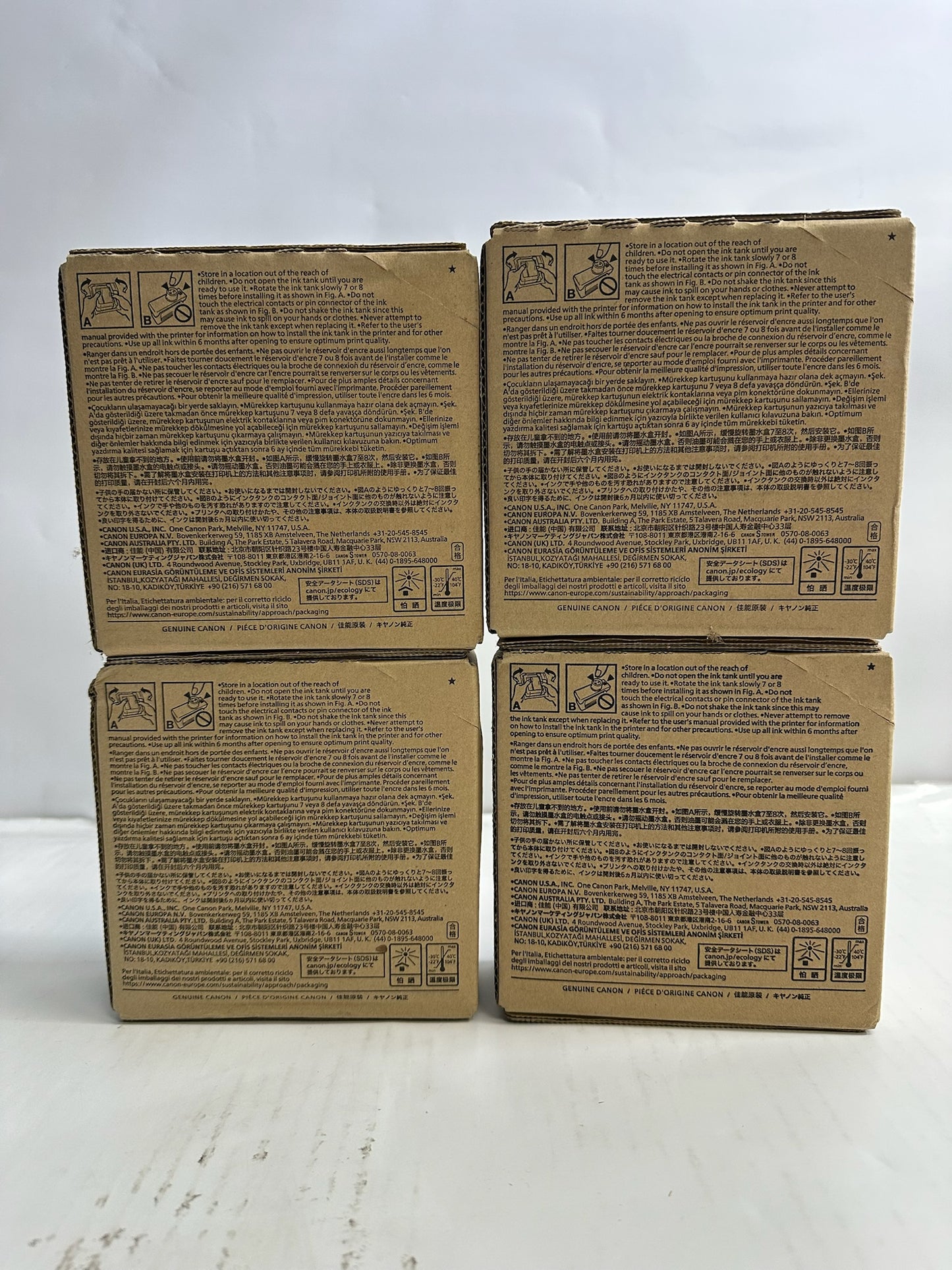 4 Genuine Canon imagePROGRAF TX-2000,TX-3000 CMYBK Inks PFI-310(Exp: 07/08,2025)