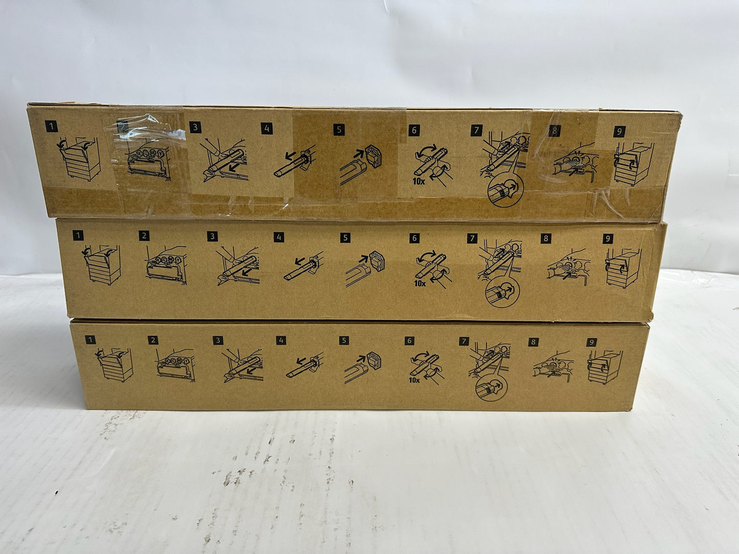 3 OEM Xerox VLC7020,C7025 CMY Extra High Capacity Toner 106R03738,39,40 (No Blk)