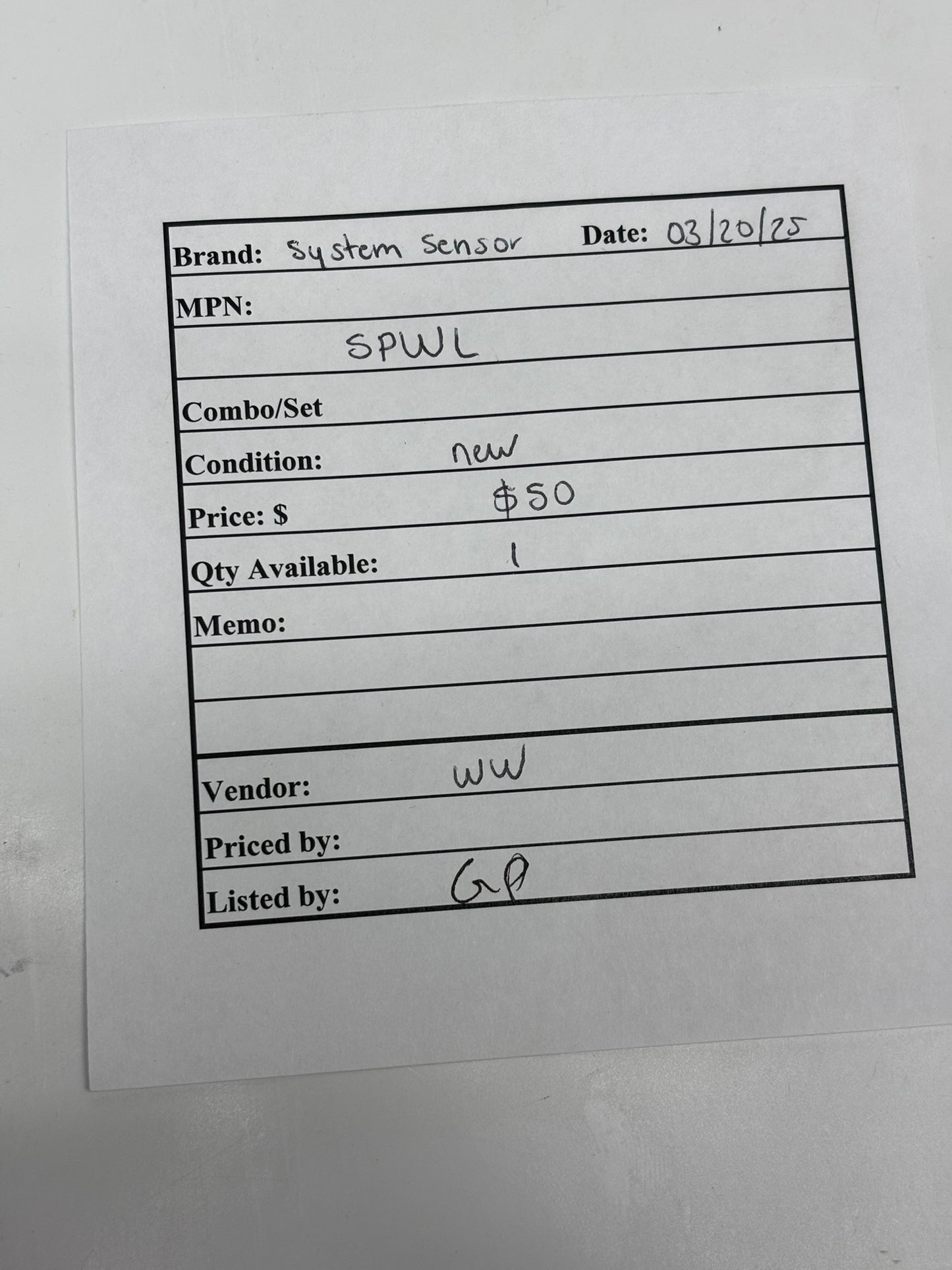 System Sensor SPWL Speaker, Indoor, 25/70 Volt