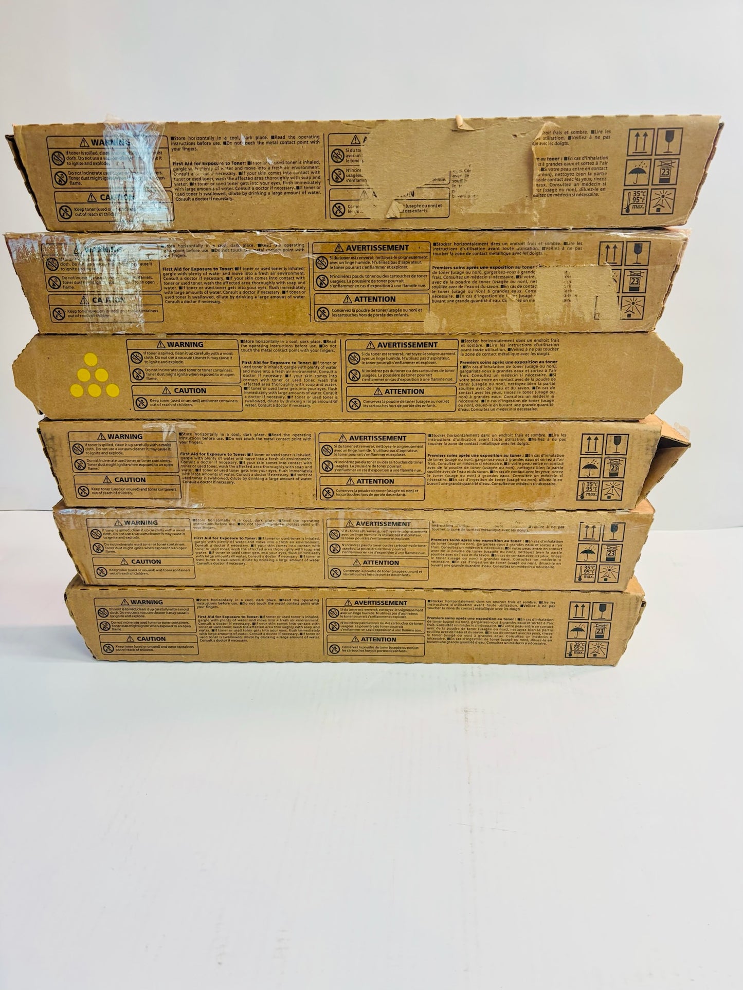 6 OEM Ricoh IM C4500,C6000 Magenta,Yellow & Black Toners 842279,842280,842281