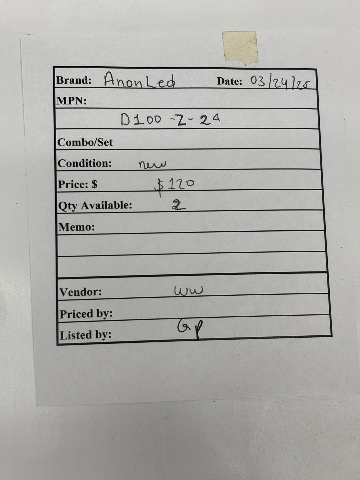 Aion Led D100-Z-24 Dimming Led Driver (0-10V)