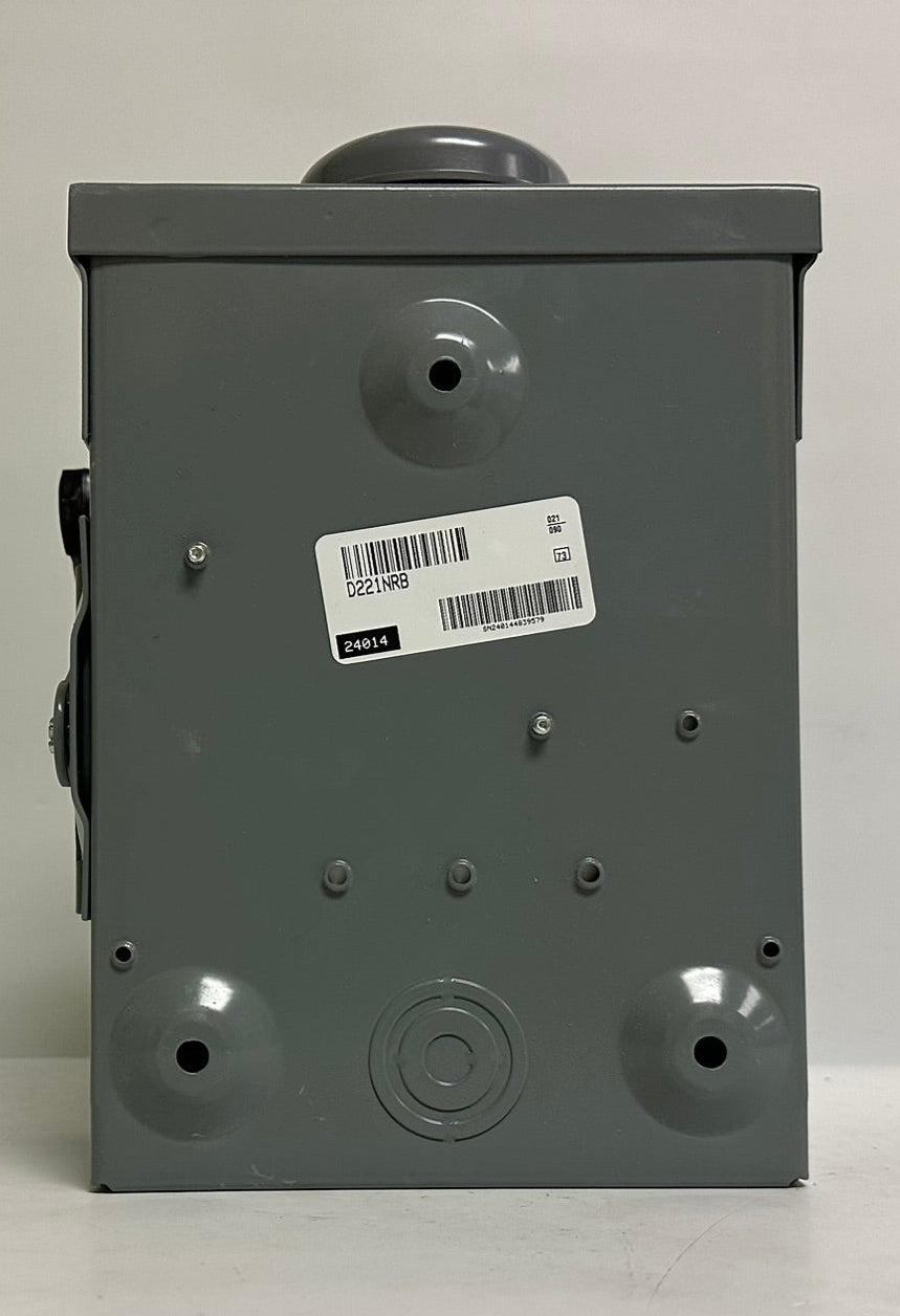 Square D D221NRB 30A 240V Fusible Safety Switch, 2-Pole, NEMA 3R