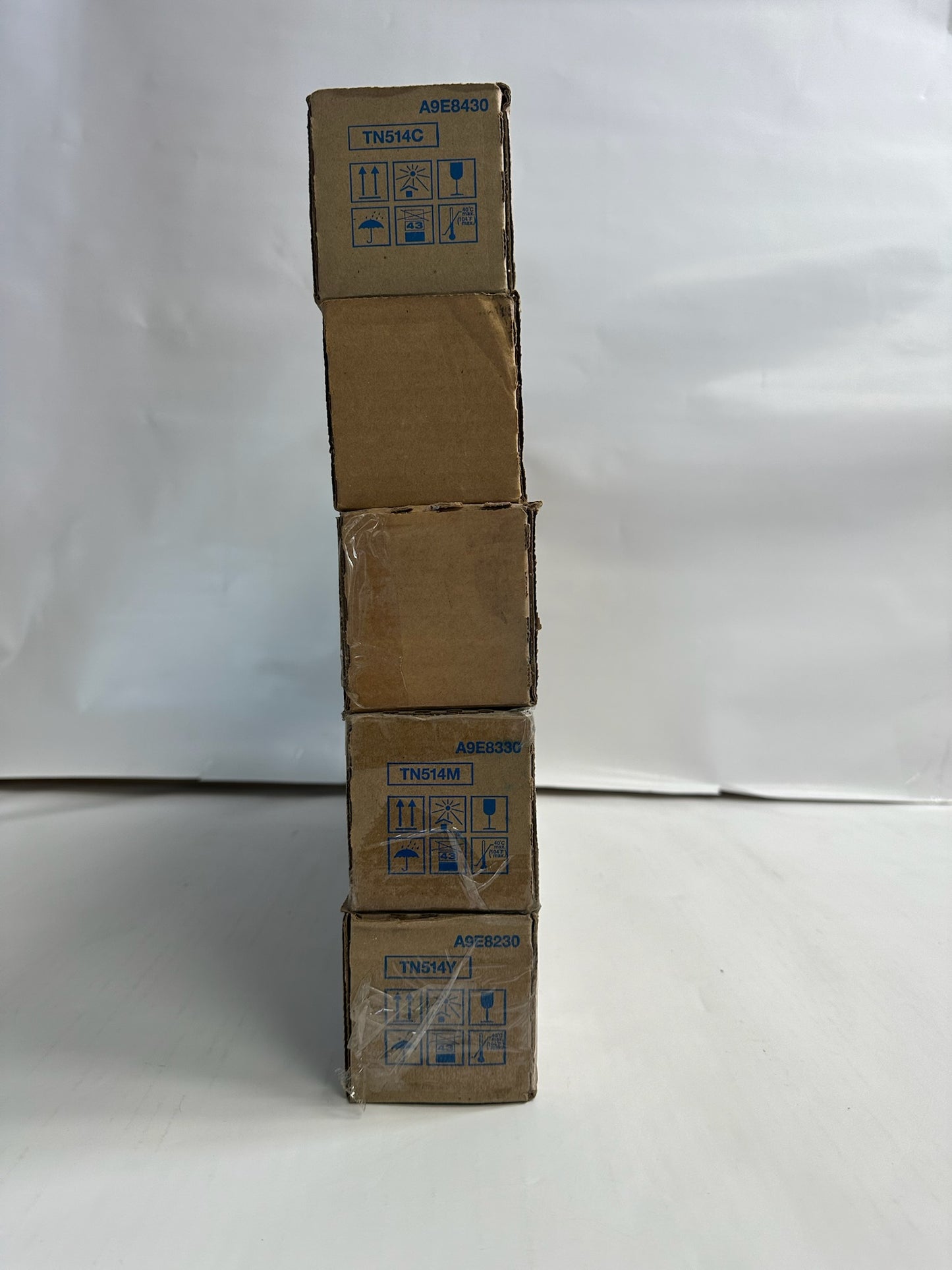 5 Genuine Konica C458,C558,C658 TN514 CCMMY Toners TN514AC,TN514AM (No Black)