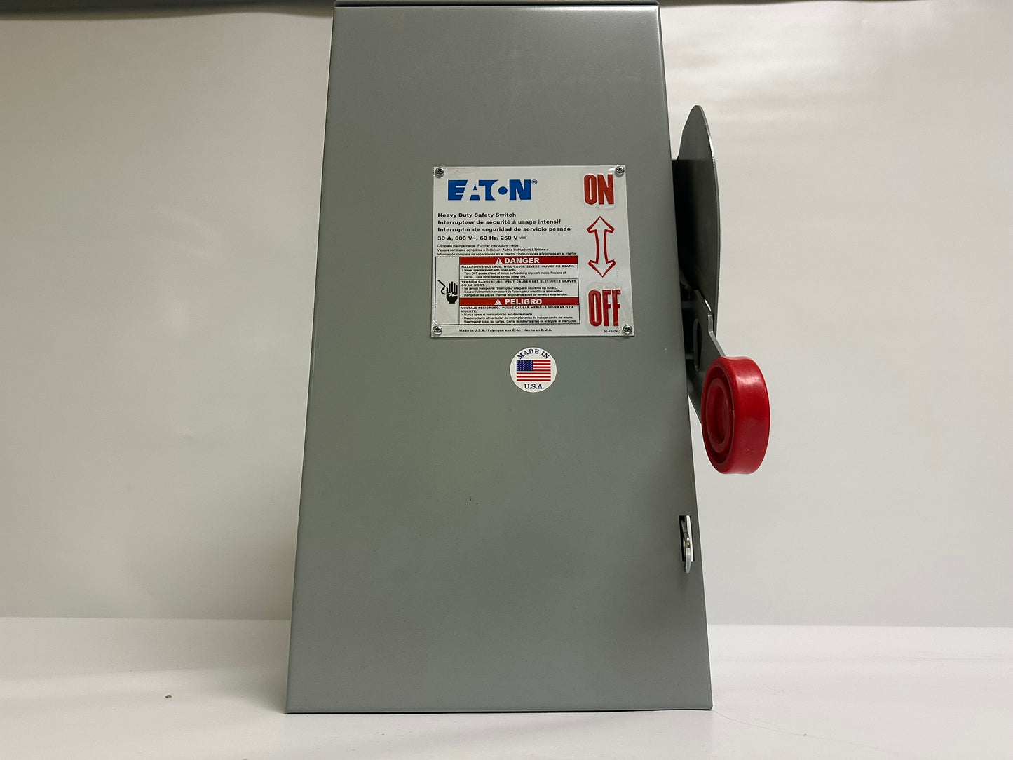 Eaton DH361URK 30A 600V Fusible Safety Switch, NEMA 3R Outdoor