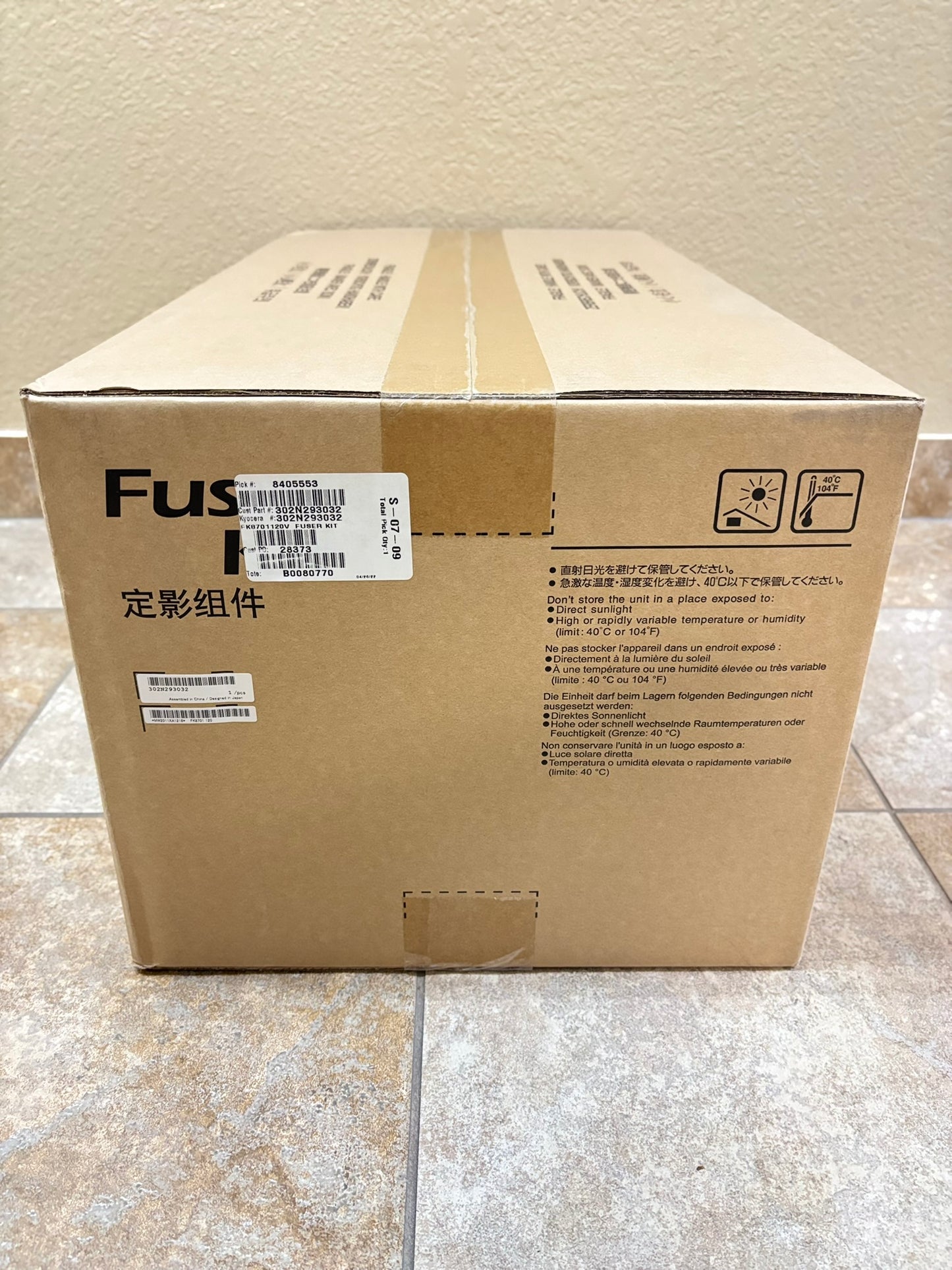 OEM Kyocera TASKalfa CS6551ci,CS7551ci Fuser Unit - 120V FK-8701, 302N293032