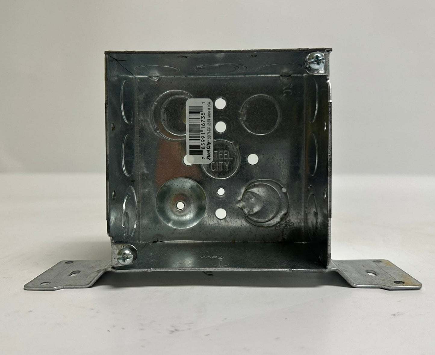 20 PK Steel City 52171CV New 4" Square Box with CV Bracket, 30.3 Cu In