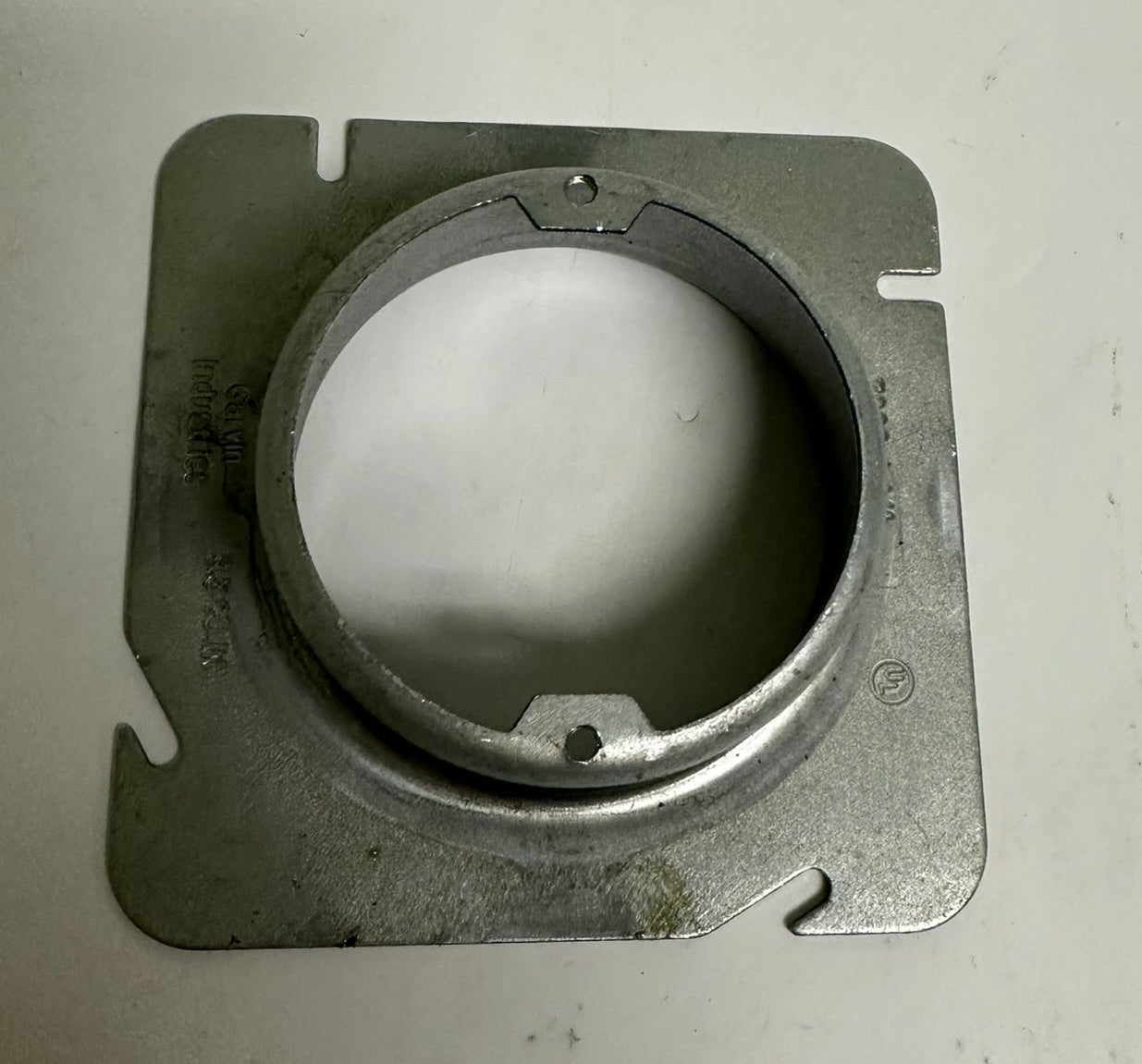 12 PK Garvin 72C3-1 New 1" Raised Square-to-Round Device Ring, Steel, UL Listed