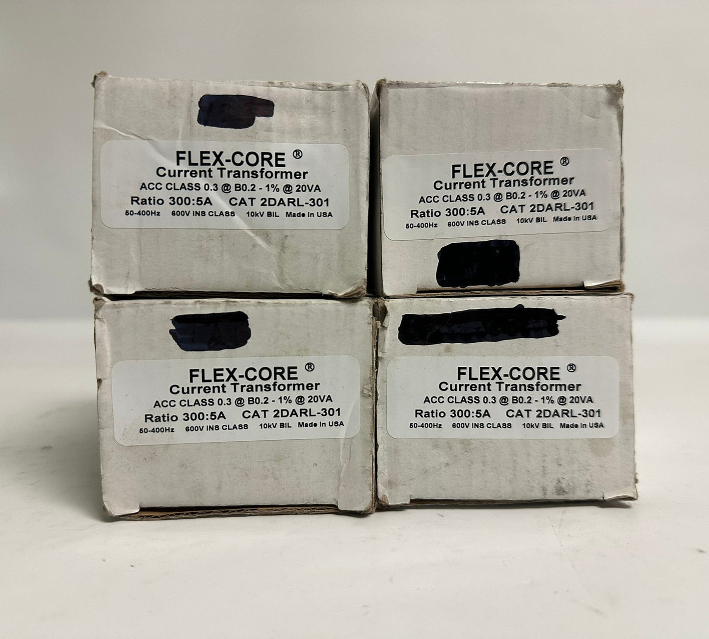 4 PK Flex-Core 2DARL-301 Solid-Core Current Transformer 300A, New in Box