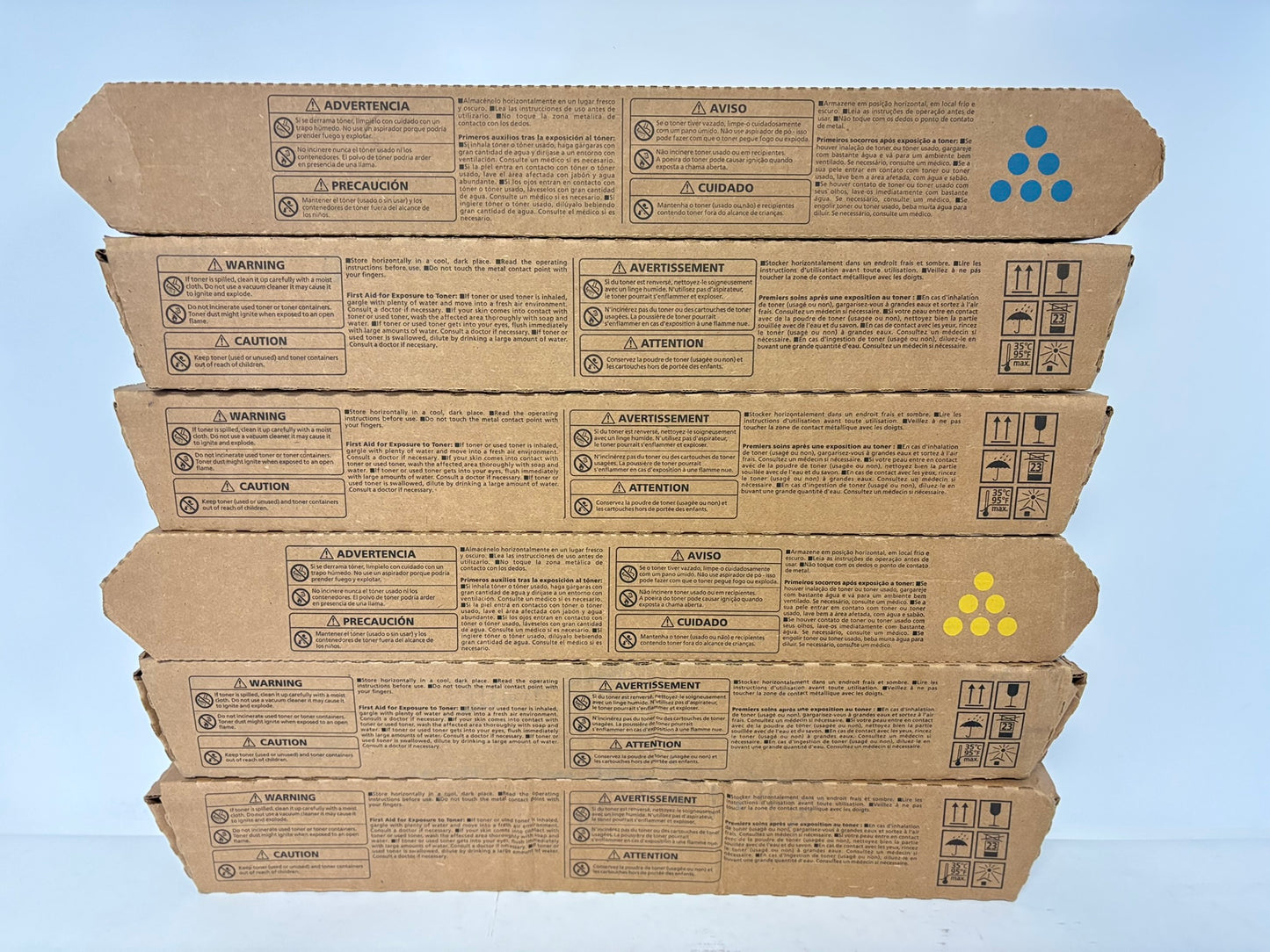 6 Genuine Ricoh IM C4500/C6000 CCMYYK Toners 842282,842281,842280,842279