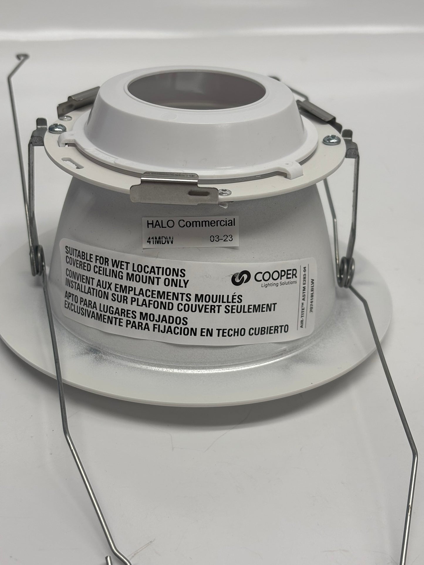 6 Pk Cooper Lighting 41MDW Halo Commercial 4" Lens Medium Downlight Reflectors