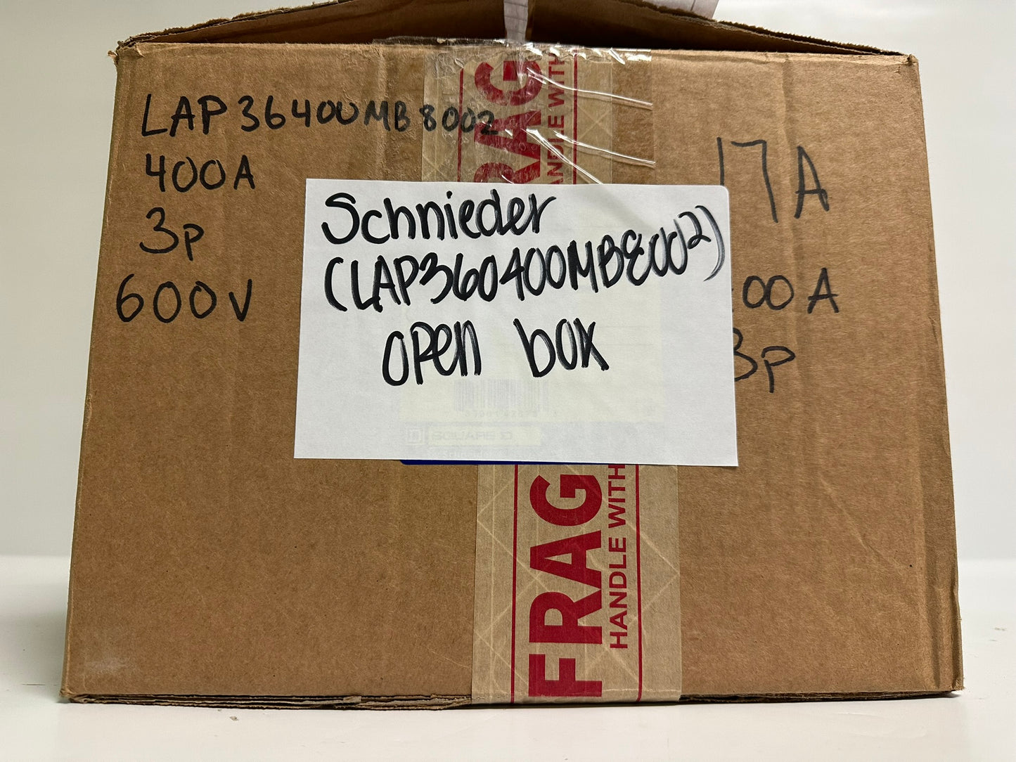Schneider Square D LAP360400MB8002 400A 3-Pole Circuit Breaker, 600V