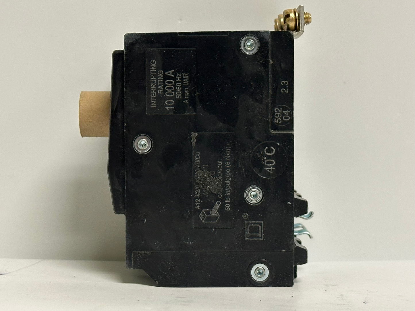 Schneider Square D QOB390 90A 3-Pole Circuit Breaker, 120/240V, Bolt-On