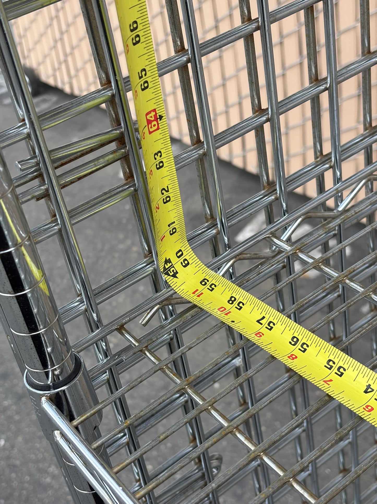 ULINE H-2085 Three-Shelf Security Cart 60 x 24 x 69" 1000lbs Capacity