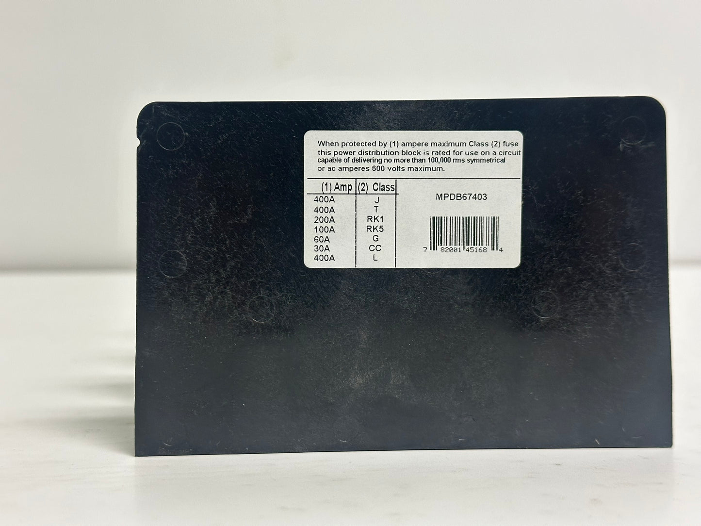 Mersen MPDB67403 – 380A 3-Pole Power Distribution Block, 1000V AC/DC