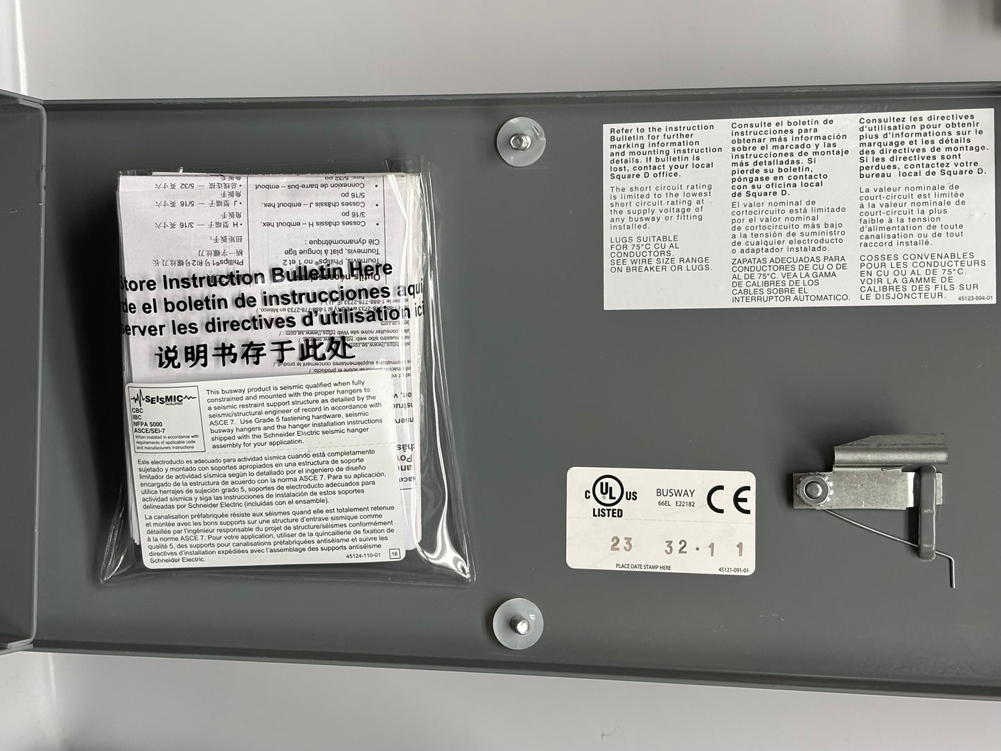 Square D PHG36100G I-Line Busway Unit, 100A, 3P3 W, 600V, No Box