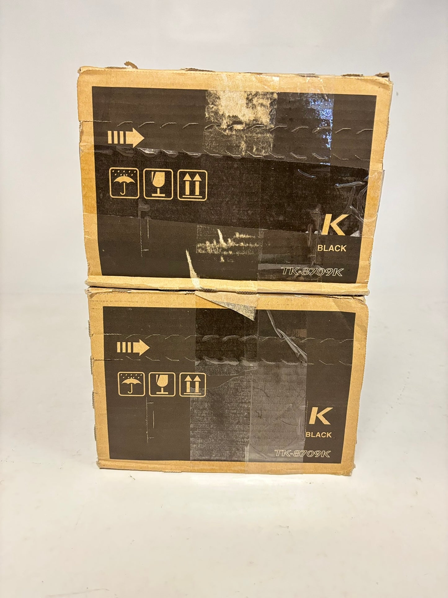2 OEM Kyocera TASKalfa 6550ci,6551ci,7550ci Black Toners TK-8709K, 1T02K90CS0