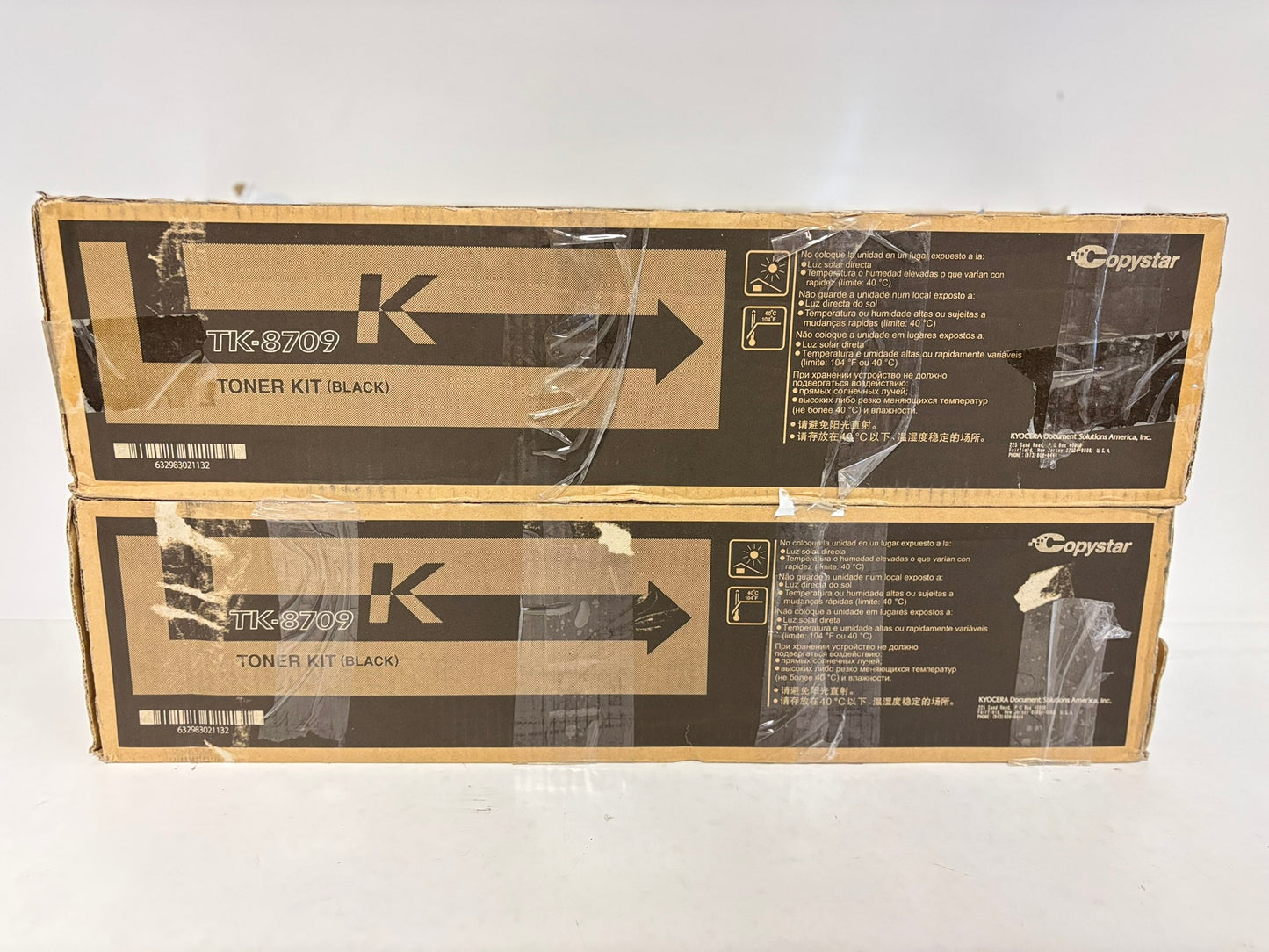 2 OEM Kyocera TASKalfa 6550ci,6551ci,7550ci Black Toners TK-8709K, 1T02K90CS0