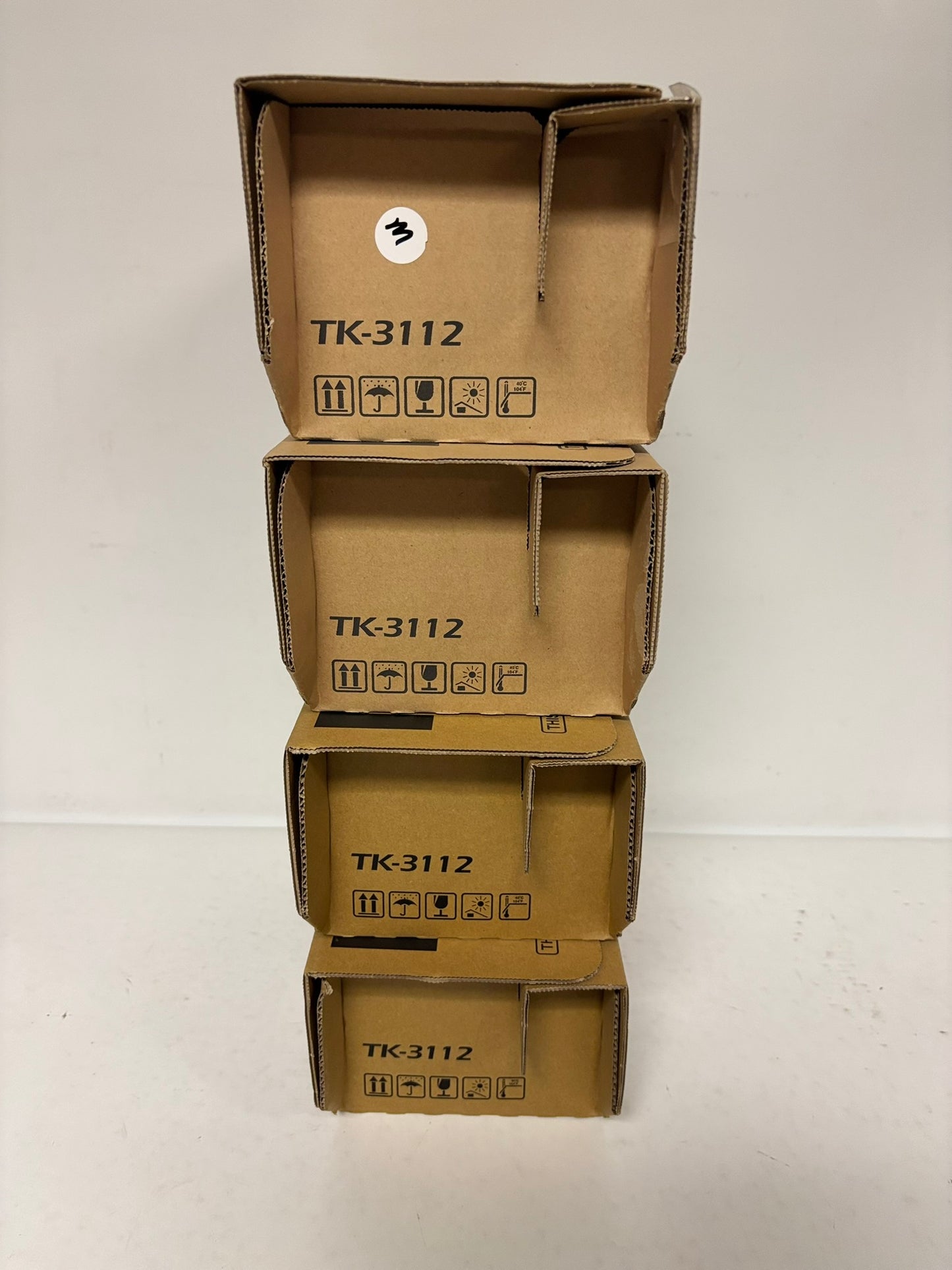 4 Genuine Kyocera Ecosys FS-4100DN Black Toner Cartridges TK-3112 , 1T02MT0US0