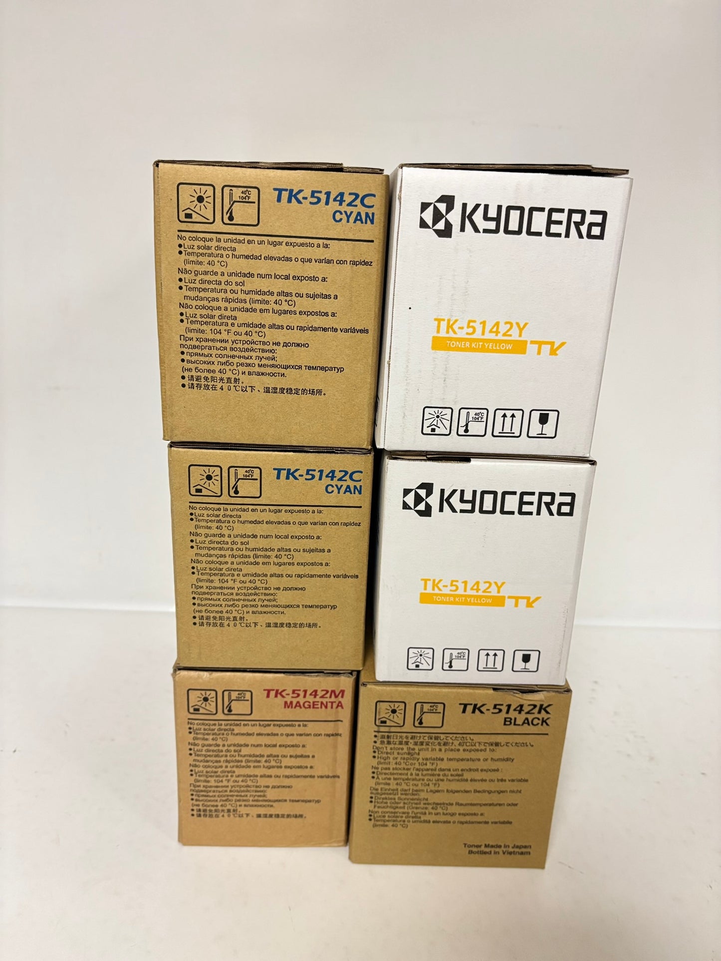 6 OEM Kyocera ECOSYS M6030cdn,M6530cdn,P6130cdn TK-5142 CCMYYK Toners