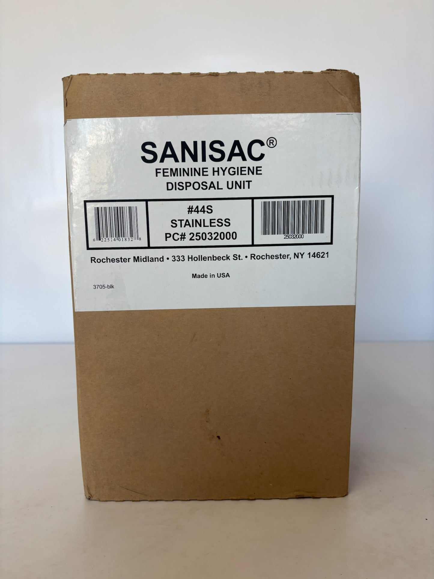 New RMC Sanisac 44S Stainless Wall Mount Disposal Unit