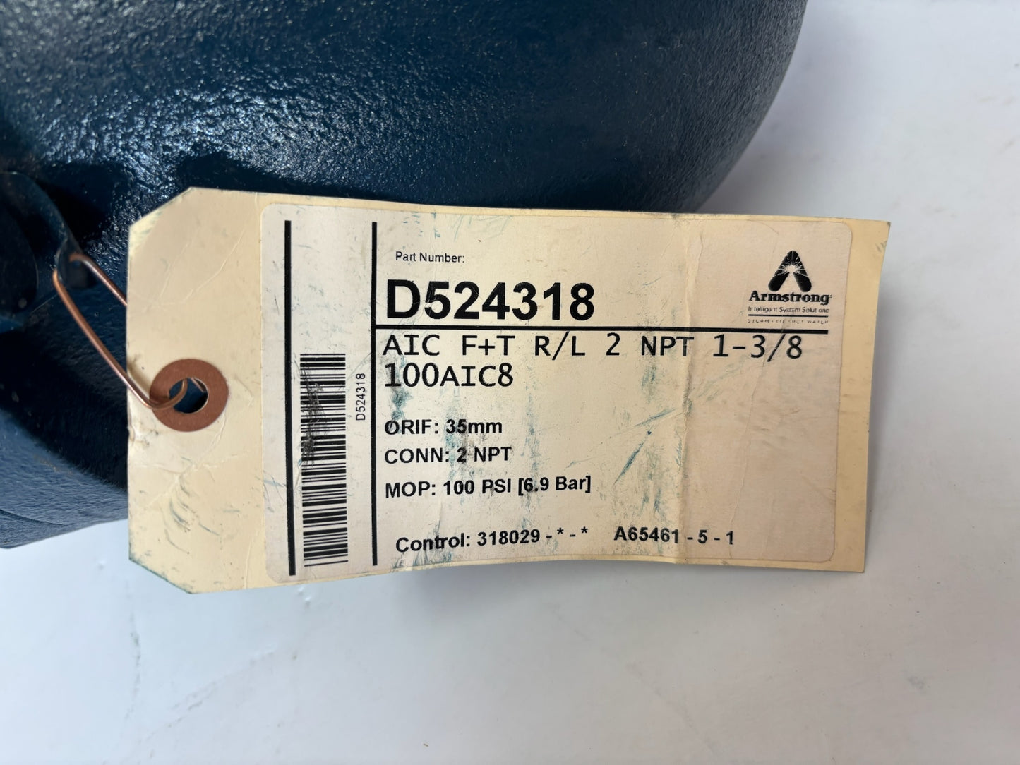 New Armstrong D524318 AIC Series F&T Steam Trap 2" NPT, 100 psi