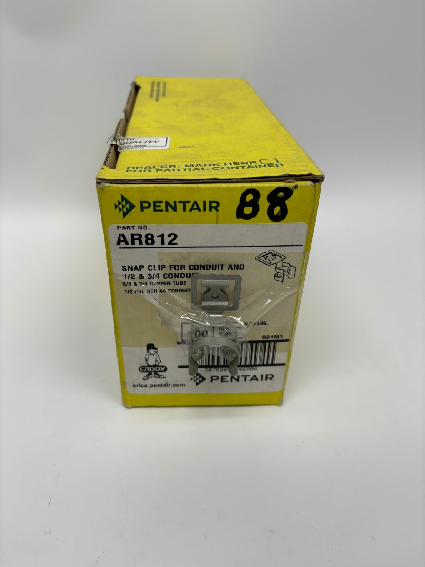 88 Pack Pentair Caddy AR812 1/2-3/4" Emt/Metal Stud Clip Through Stud Cable/ Conduit Type
